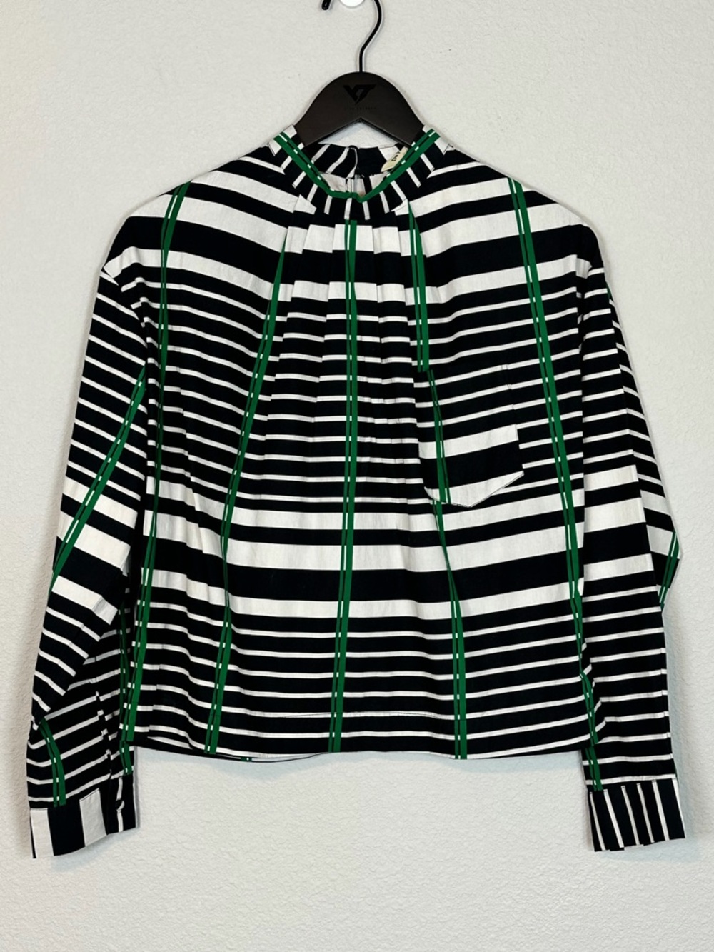 New! Du Paradis Zoe Cropped Longsleeve Shirt - 100% Cotton - Size XS